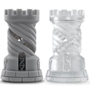 Grey/clear resin