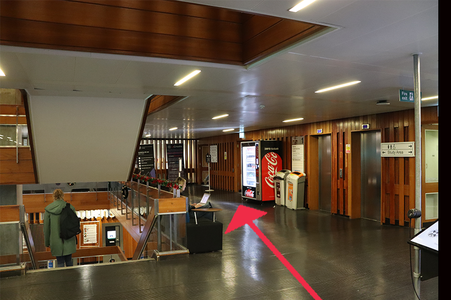 Directions to uCreate Makerspace in the Main Library